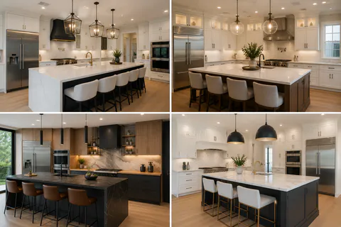 Kitchen design reference image for a clean cabinet and countertop presentation