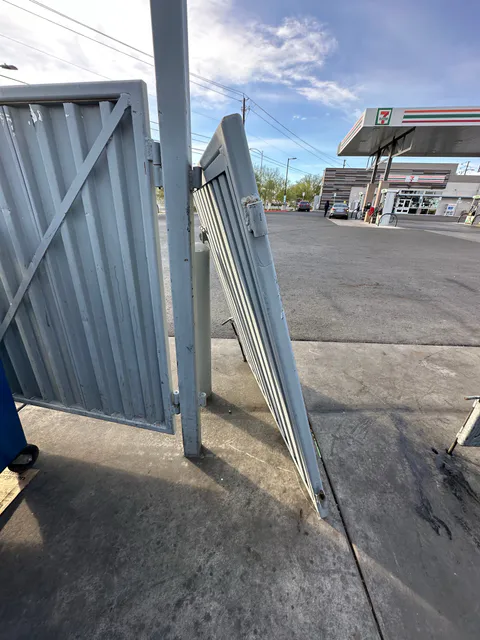Welding and gate repair project photo showing metal repair or fixture work