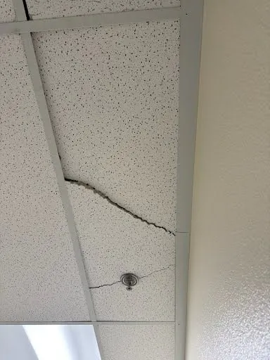 Commercial ceiling tile and ceiling surface repair photo