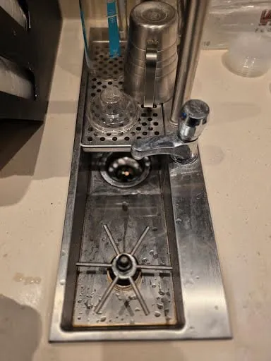 Commercial sink fixture and service area repair photo