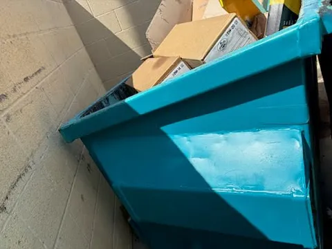 Commercial dumpster area cleanup and maintenance photo