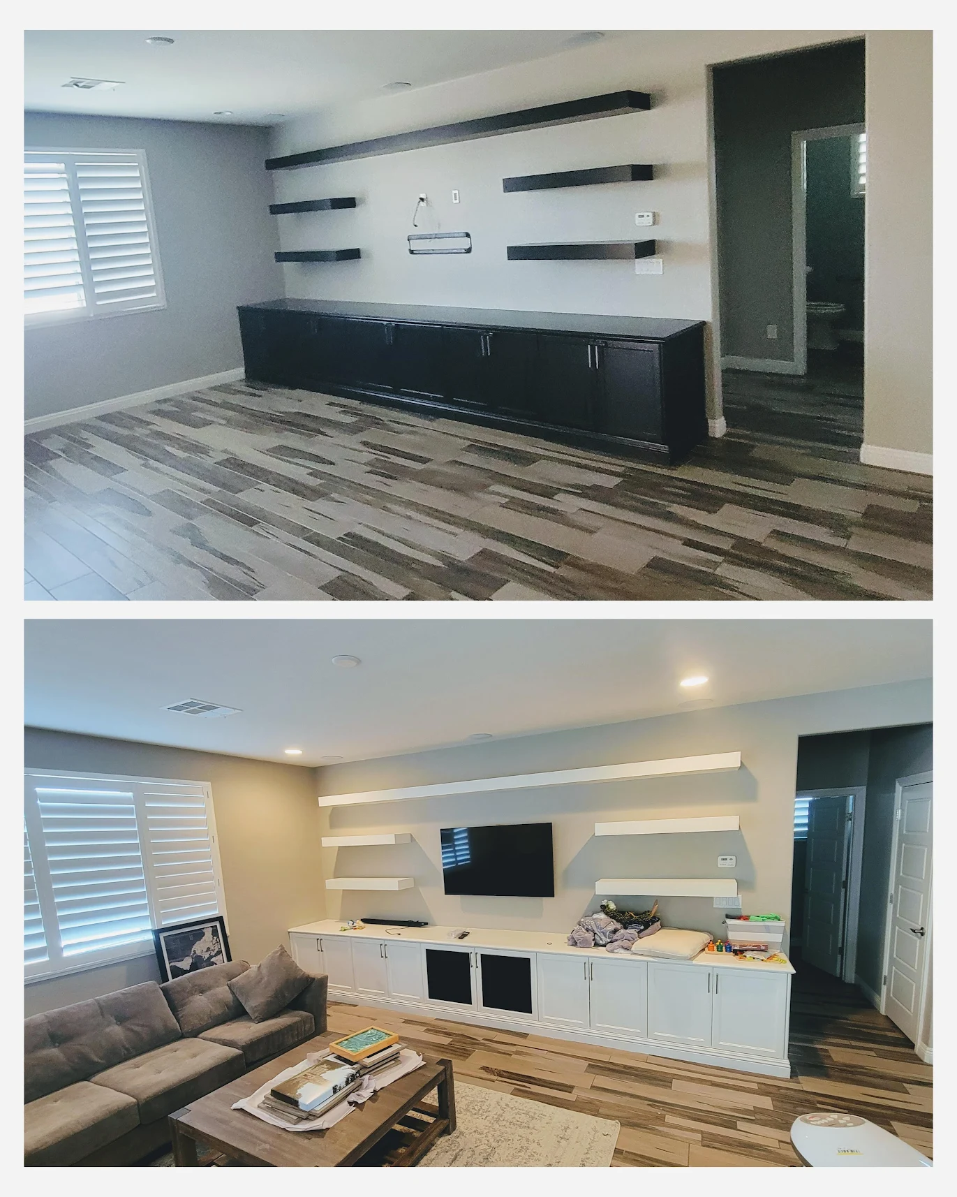 Before and after property improvement in Las Vegas