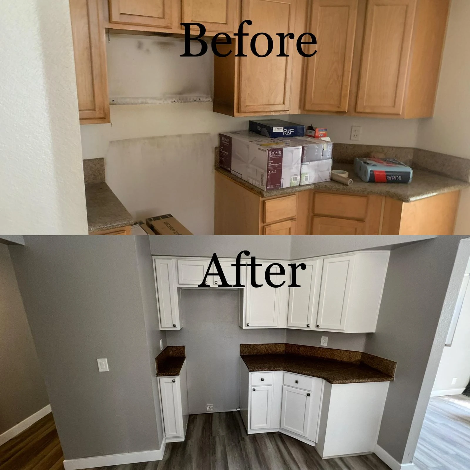 Before and after repair and contractor work in Las Vegas