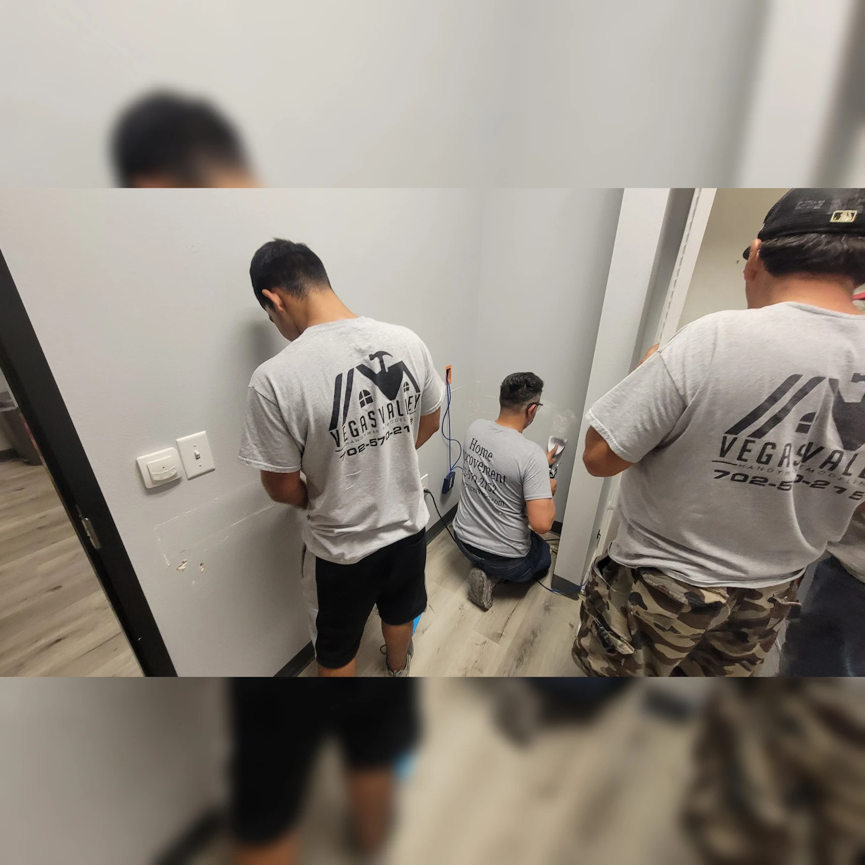 Before and after handyman maintenance in Las Vegas