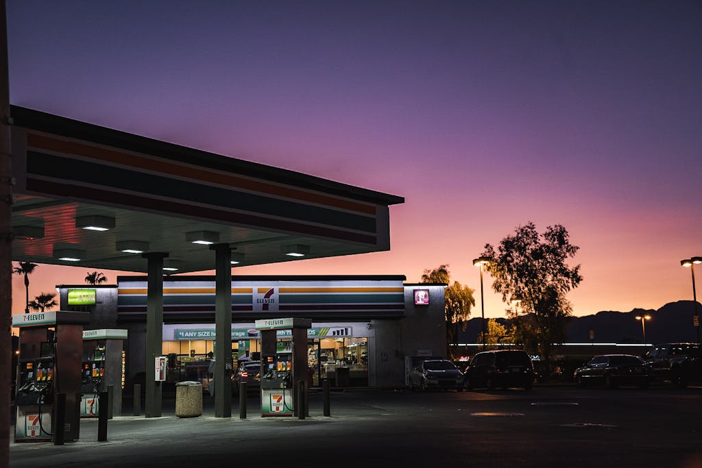 7-Eleven Store Photo During Sunset
